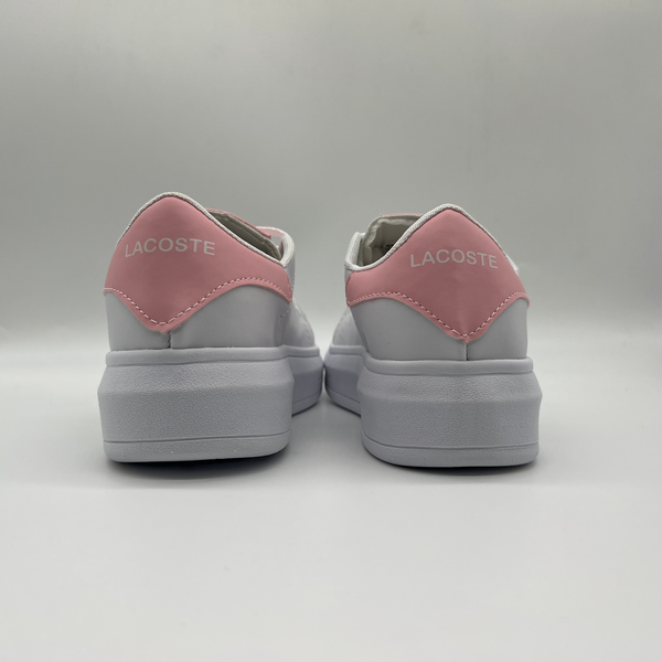 Sapatênis Lacoste Feminino Branco e Rosa