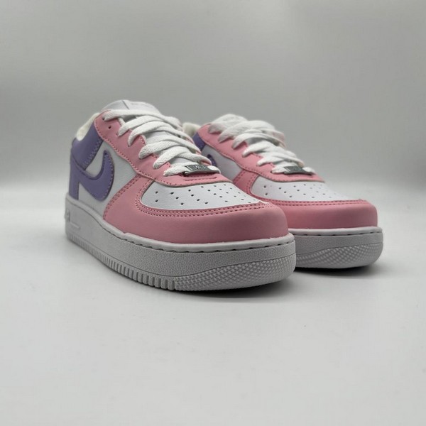 Tênis Nike Air Force Violeta, Branco e Rosê
