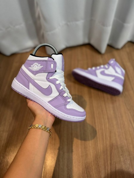 Tênis Nike Air Jordan (Promoção) Branco e Lilás