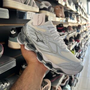 Tênis Mizuno Prophecy 6 Branco e Prata
