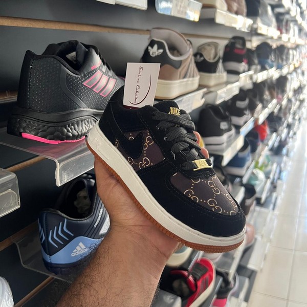 Tênis Nike Air Force Preto Gucci Infantil