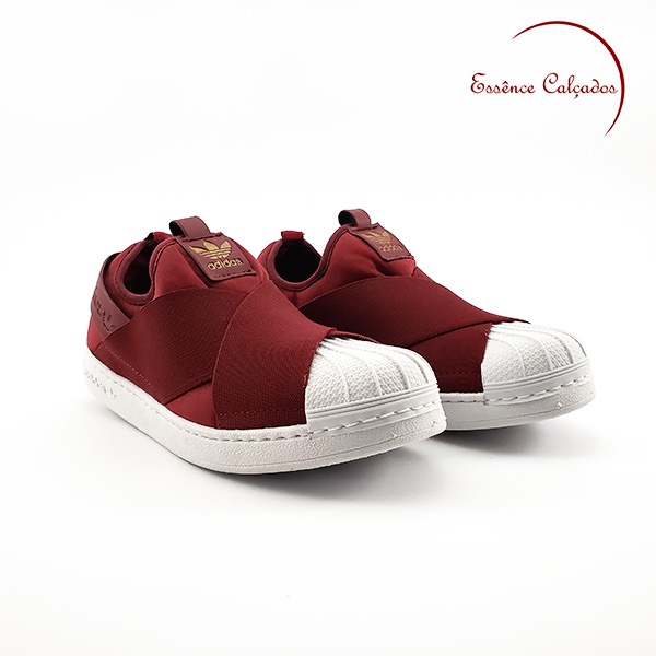 adidas_slip_on_essence_calcados_sete_lagoas_f1_.jpg Tênis Adidas Slip on Bordô e Branco